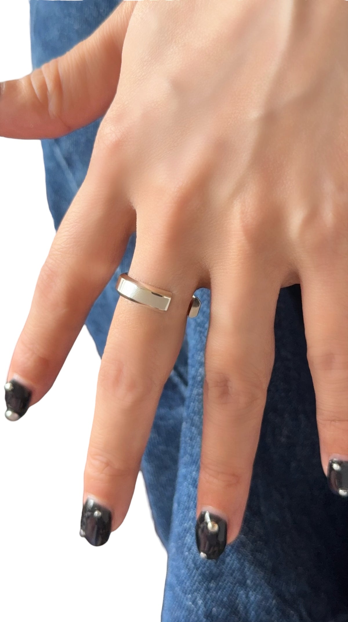 SILVER Intent Loss Ridge Ring - JP Size #9-15