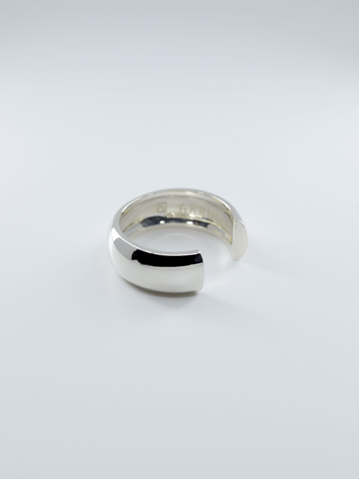 SILVER Intent Loss Dome Wide Ring - JP Size #21-25