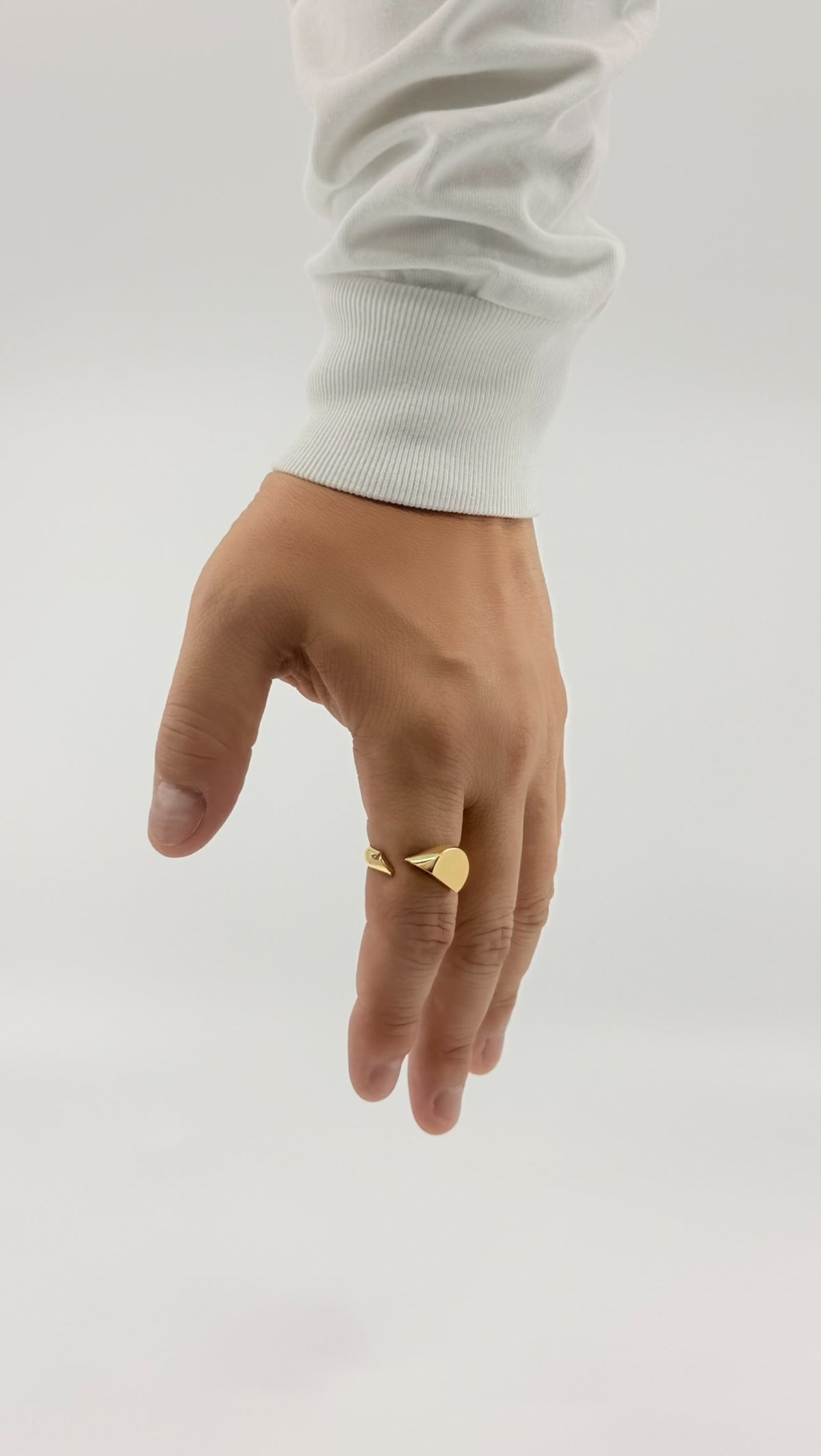 Intent Loss Circle Signet Ring (K18)#21~#25(JP)
