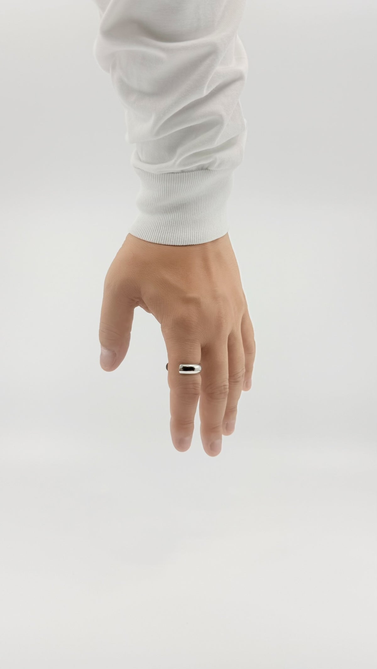 SILVER Intent Loss Dome Narrow Ring - JP Size #21-25