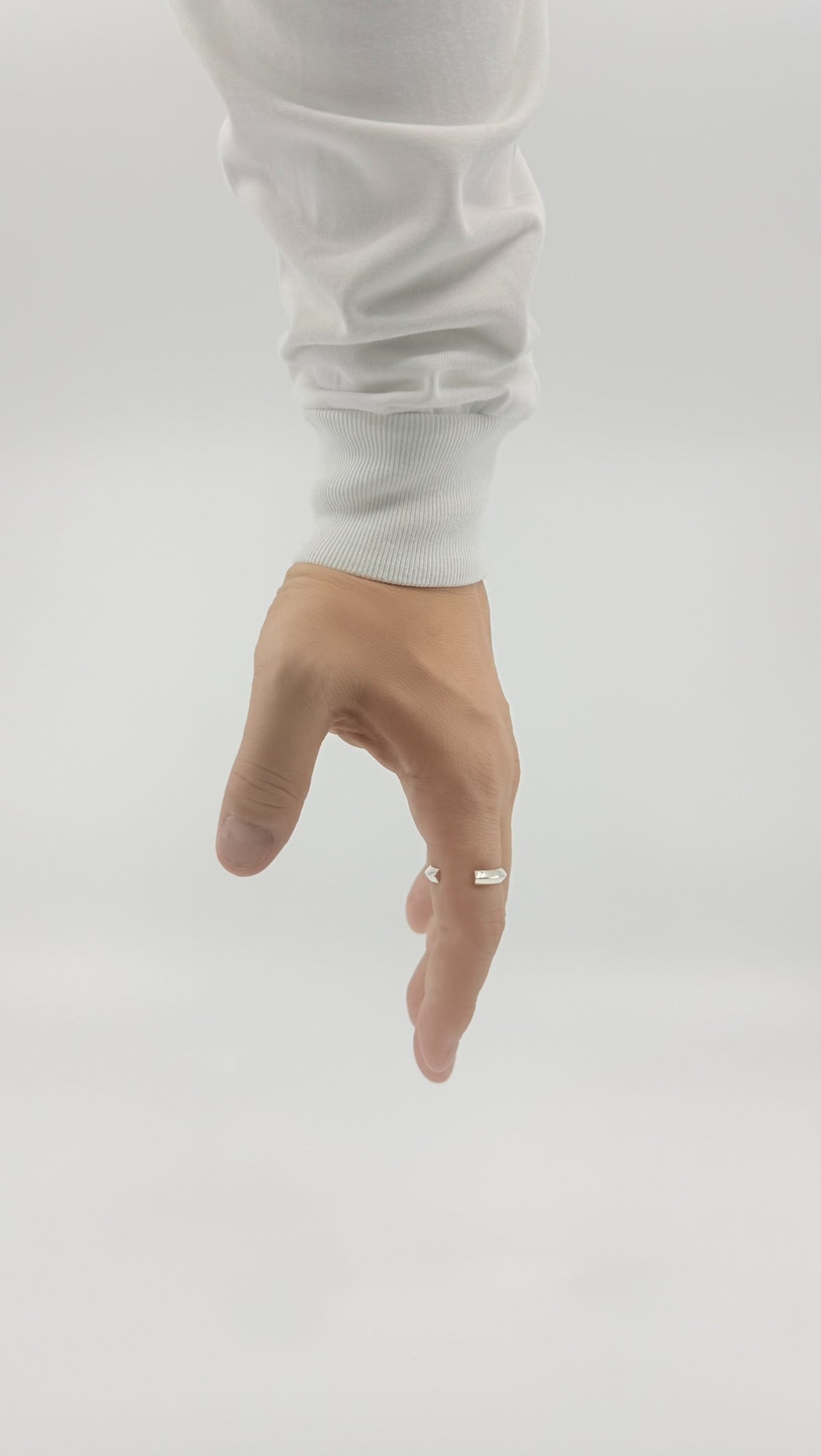 SILVER Intent Loss Edge Ring - JP Size #21-25