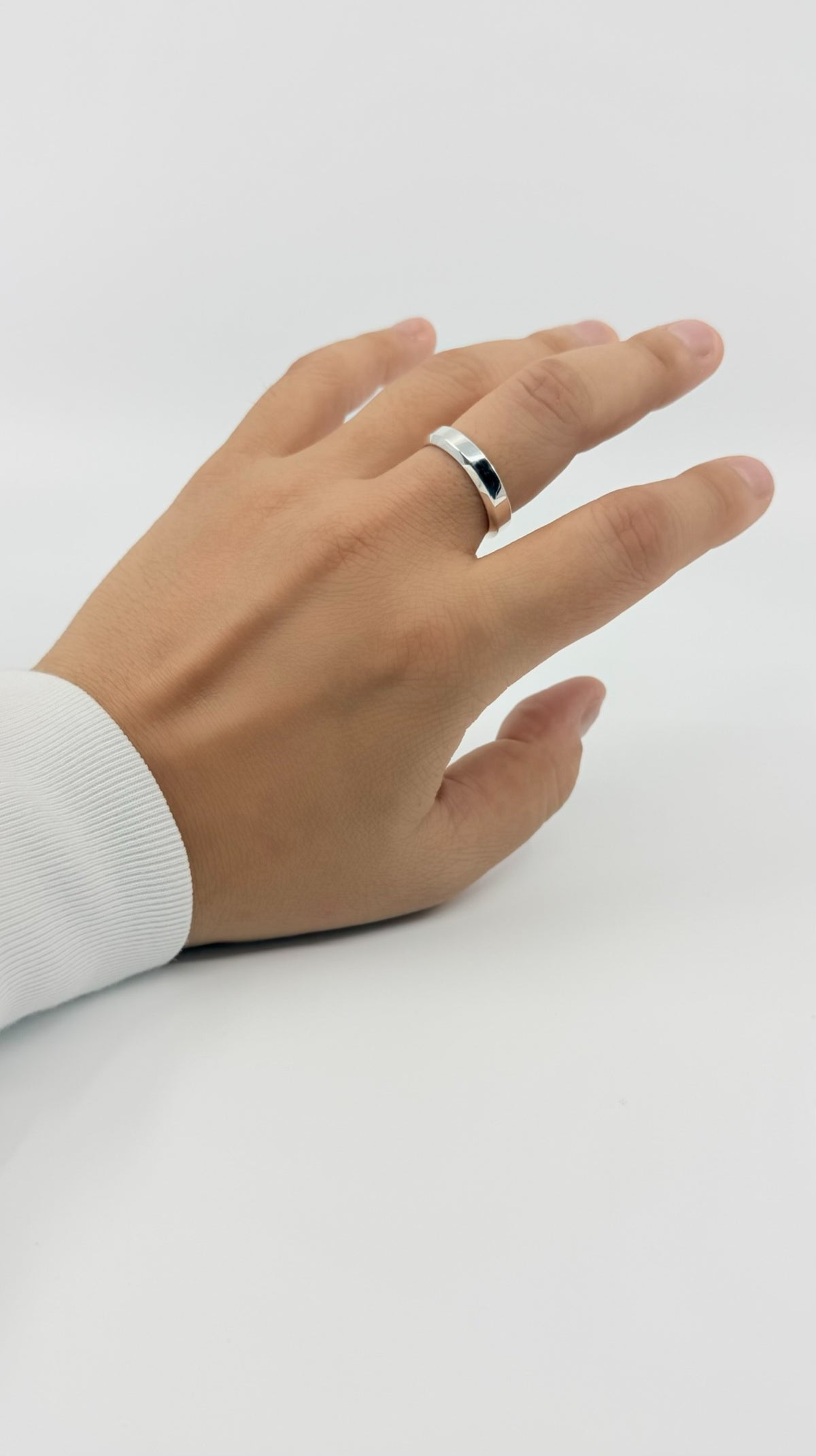SILVER Intent Loss Ridge Ring - JP Size #21-25