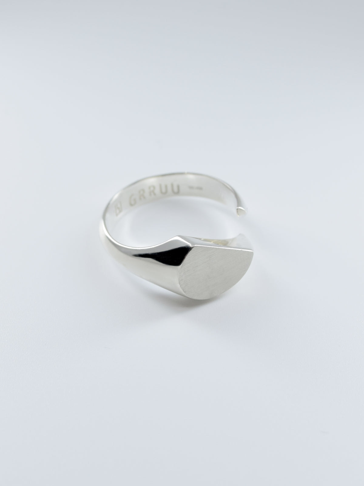 Intent Loss Circle Signet Ring (SILVER)#21~#25(JP)