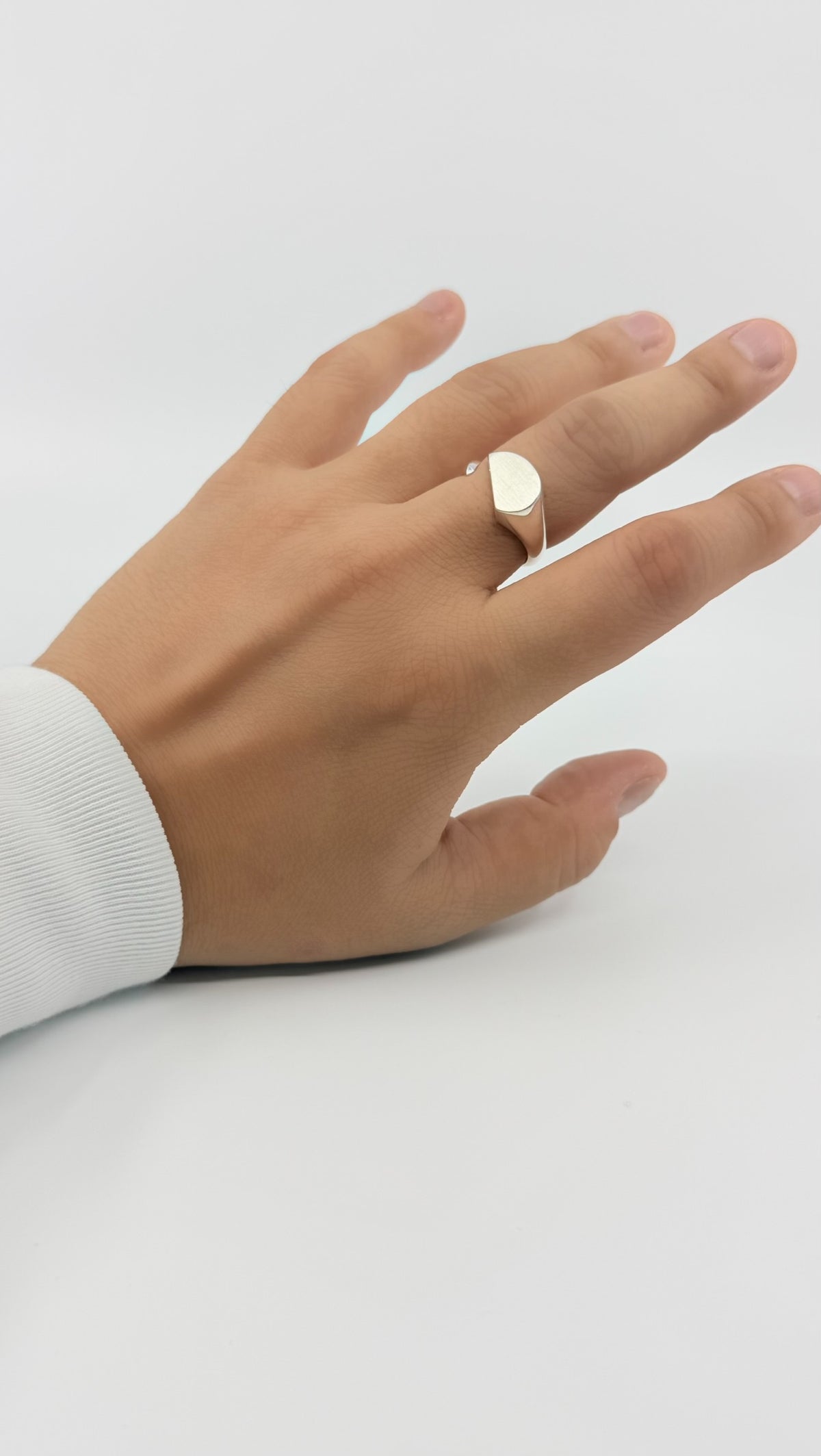 Intent Loss Circle Signet Ring (SILVER)#21~#25(JP)