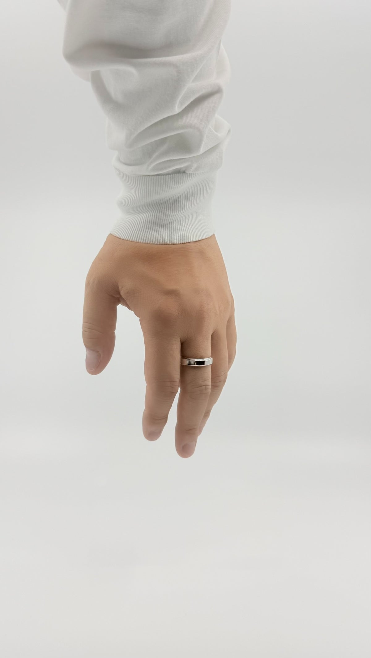 SILVER Intent Loss Ridge Ring - JP Size #21-25