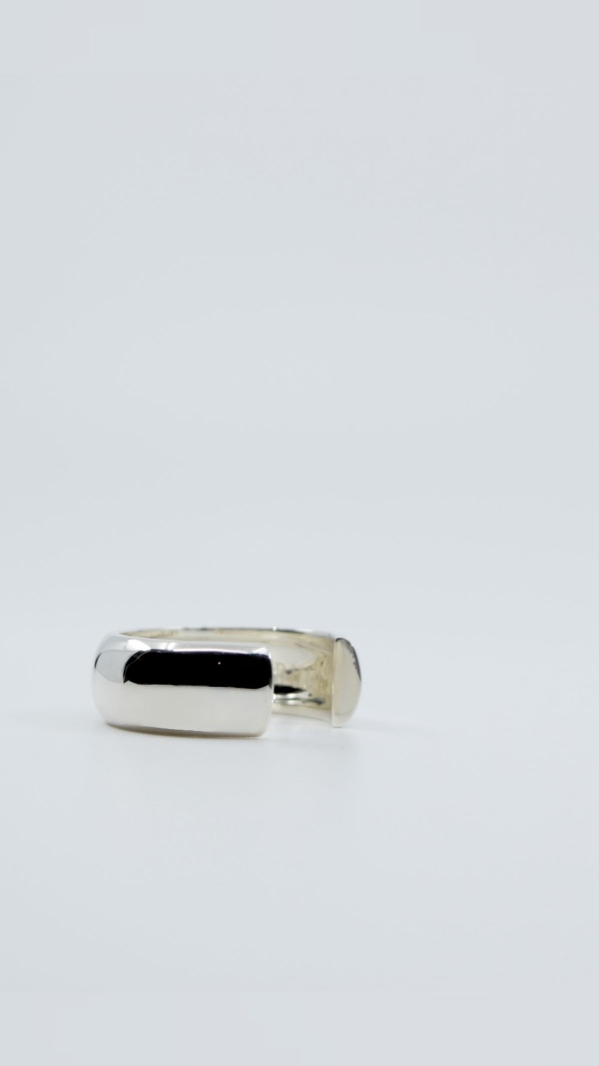 SILVER Intent Loss Dome Narrow Ring - JP Size #9-15