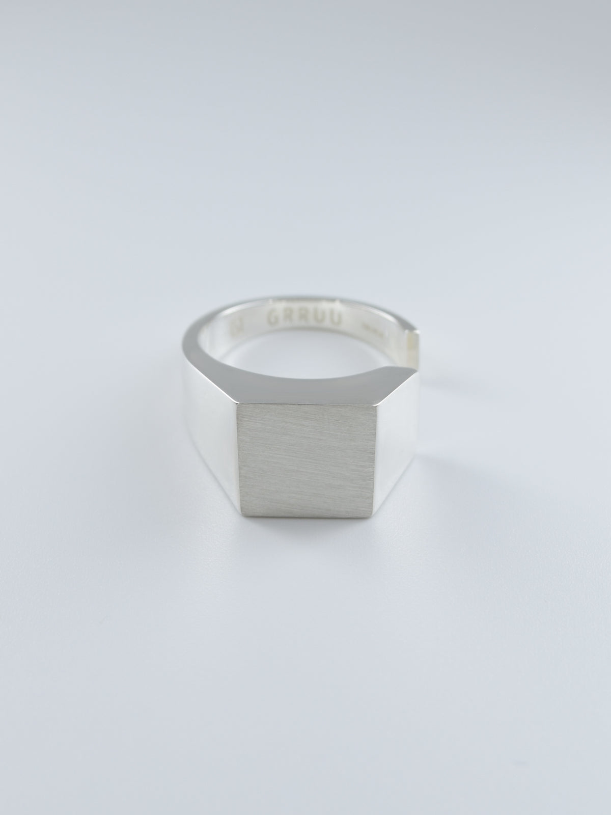 SILVER Intent Loss Signet Ring - JP Size #9-15