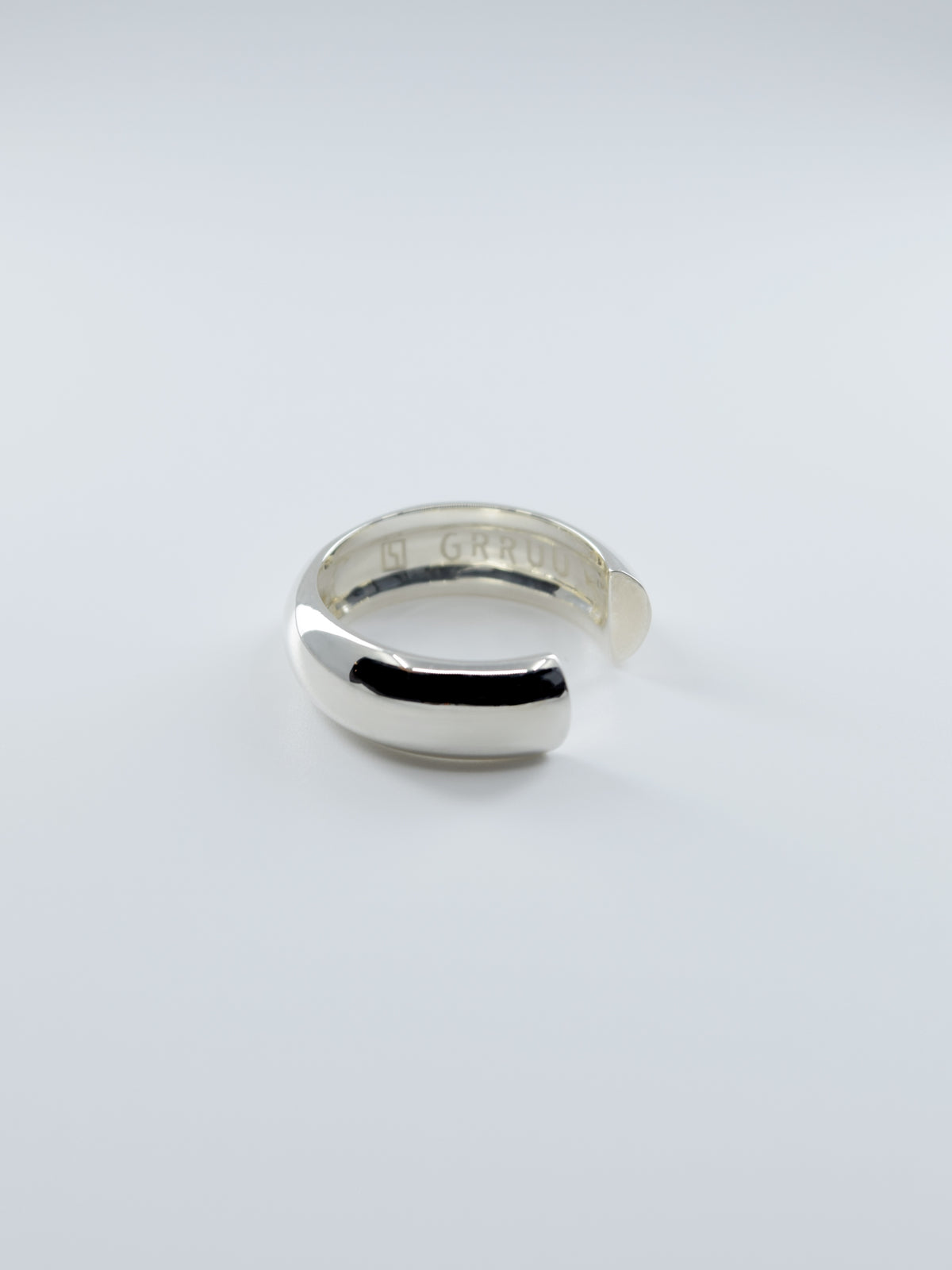 SILVER Intent Loss Dome Narrow Ring - JP Size #9-15