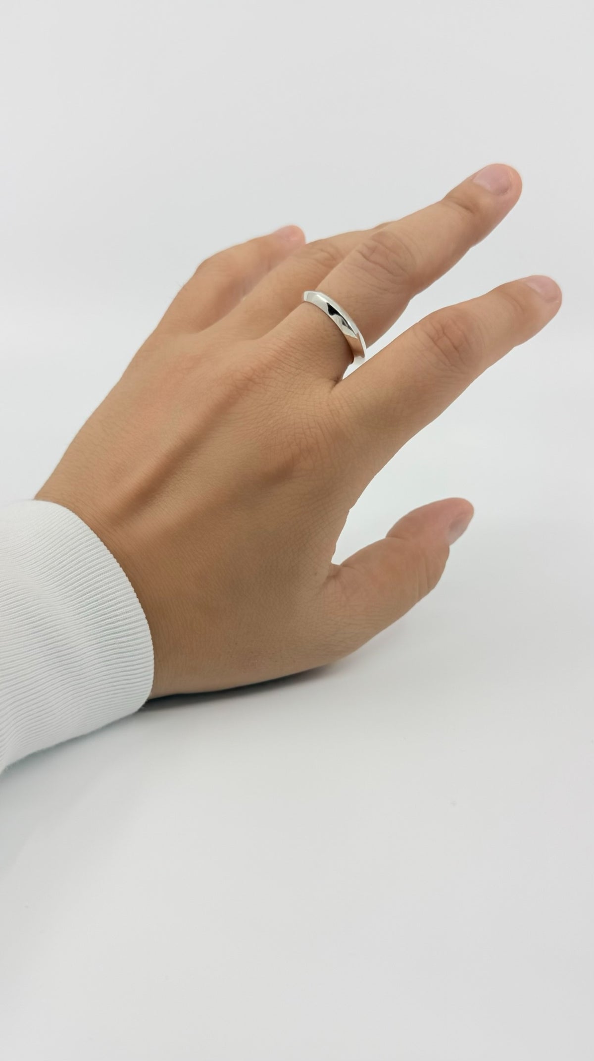 SILVER Intent Loss Edge Ring - JP Size #21-25