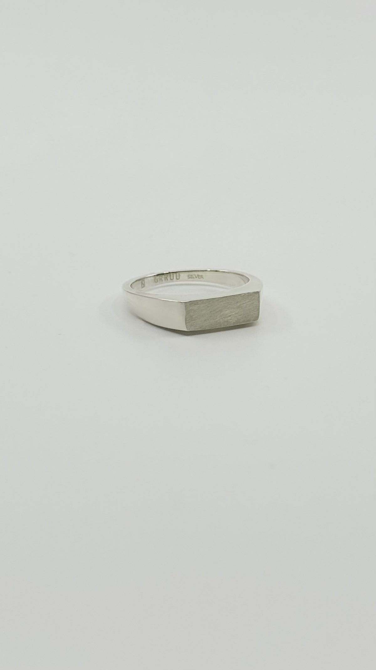 Intent Loss Signet Ring 50/100 (silver) #5–#8(US)