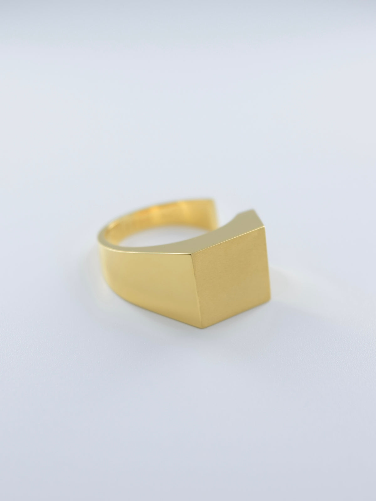 18K Gold Intent Loss Signet Ring - JP Size #9-15