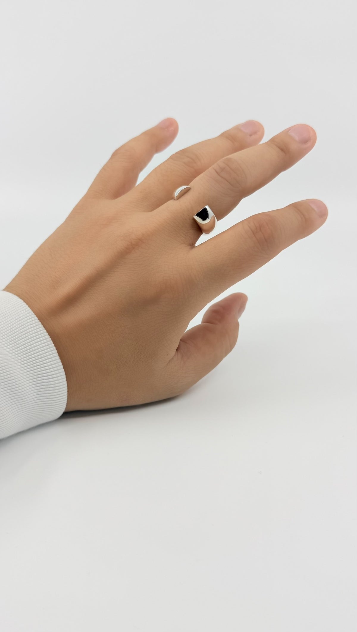 SILVER Intent Loss Dome Wide Ring - JP Size #21-25