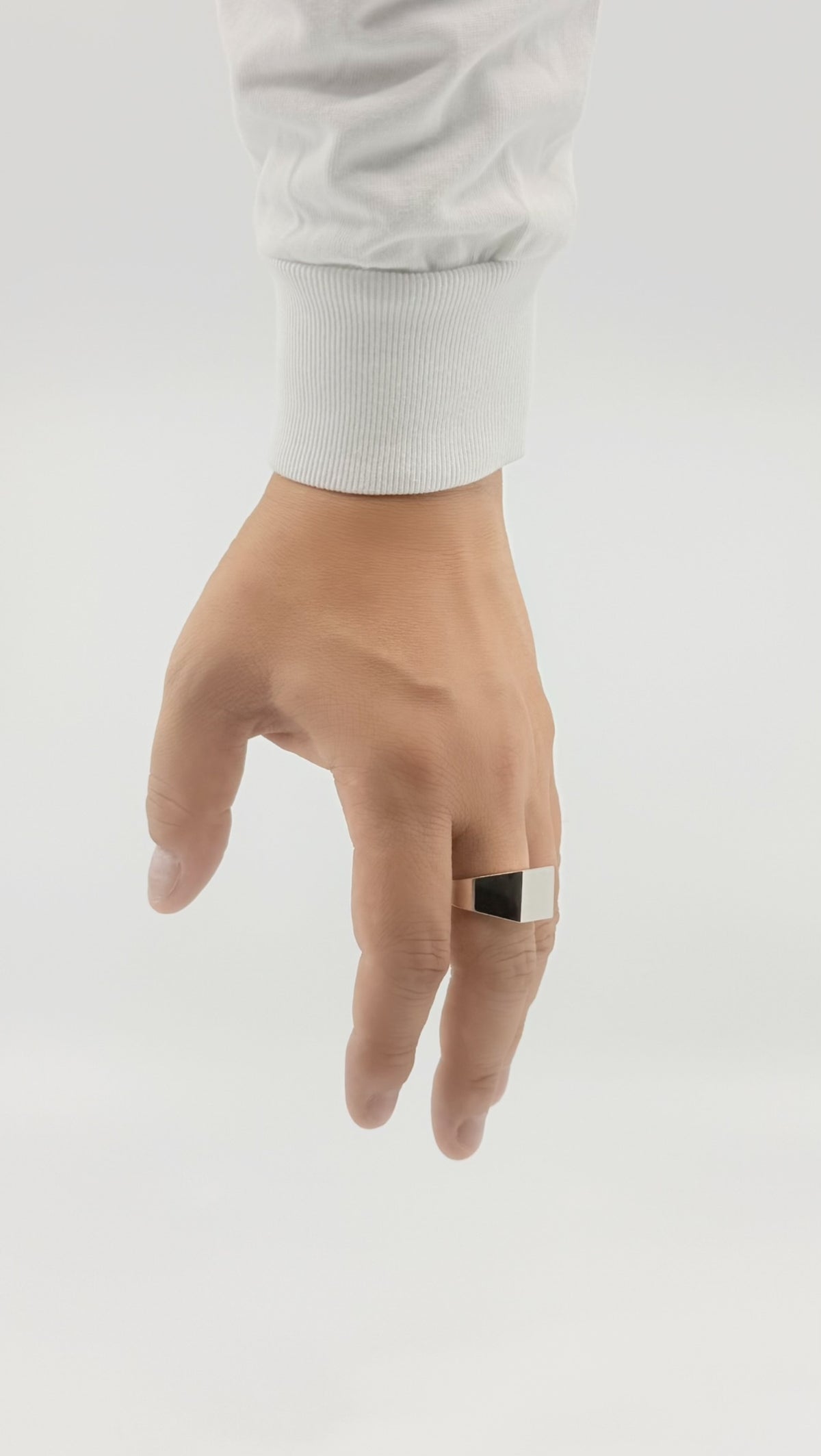 SILVER Intent Loss Signet Ring - JP Size #21-25