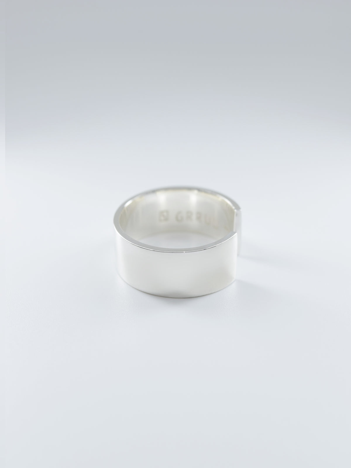 SILVER Intent Loss Flat Wide Ring - JP Size #21-25