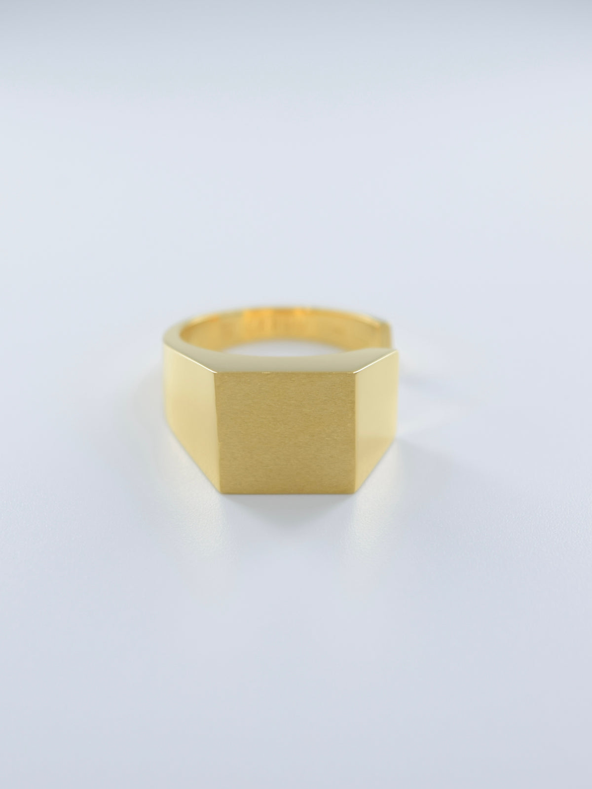 18K Gold Intent Loss Signet Ring - JP Size #9-15