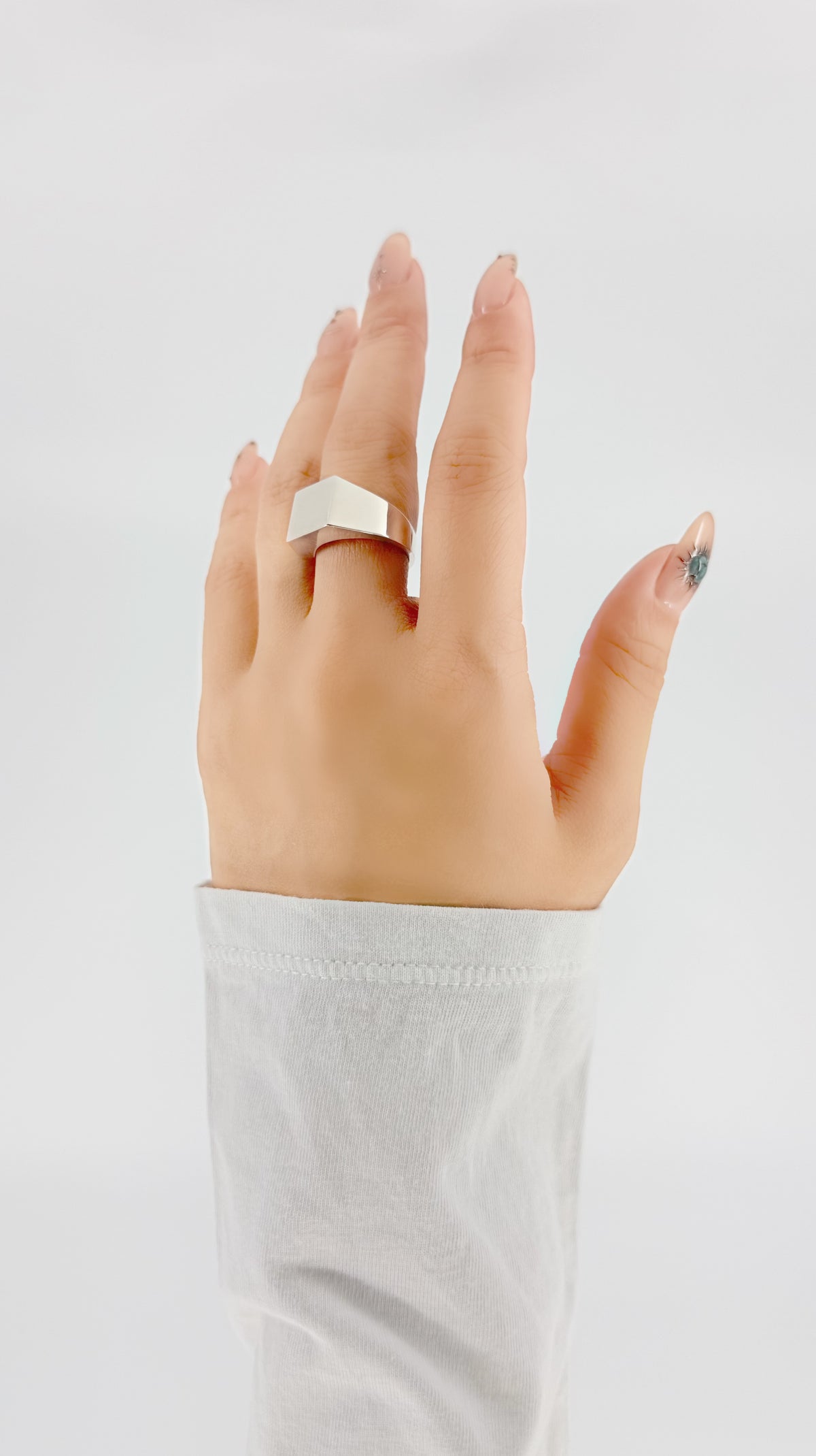 SILVER Intent Loss Signet Ring - JP Size #9-15