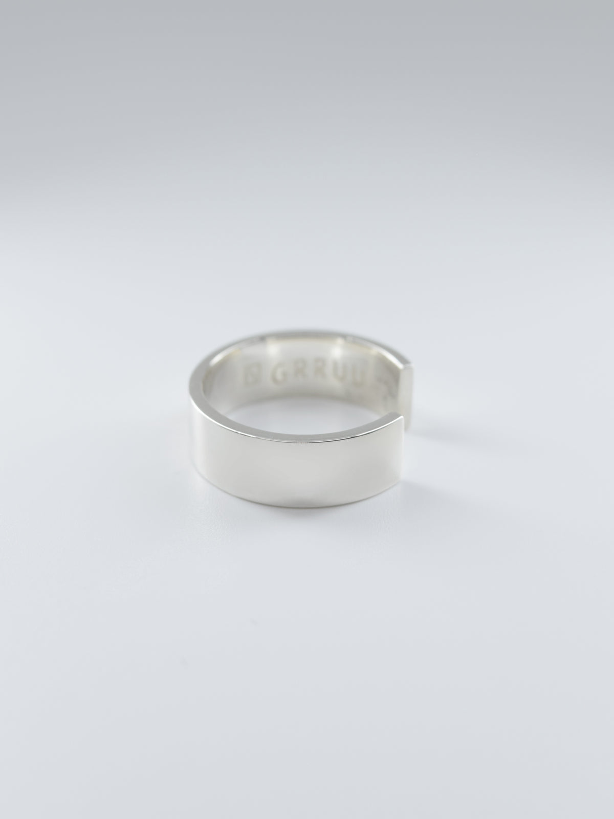SILVER Intent Loss Flat Narrow Ring - JP Size #9-15
