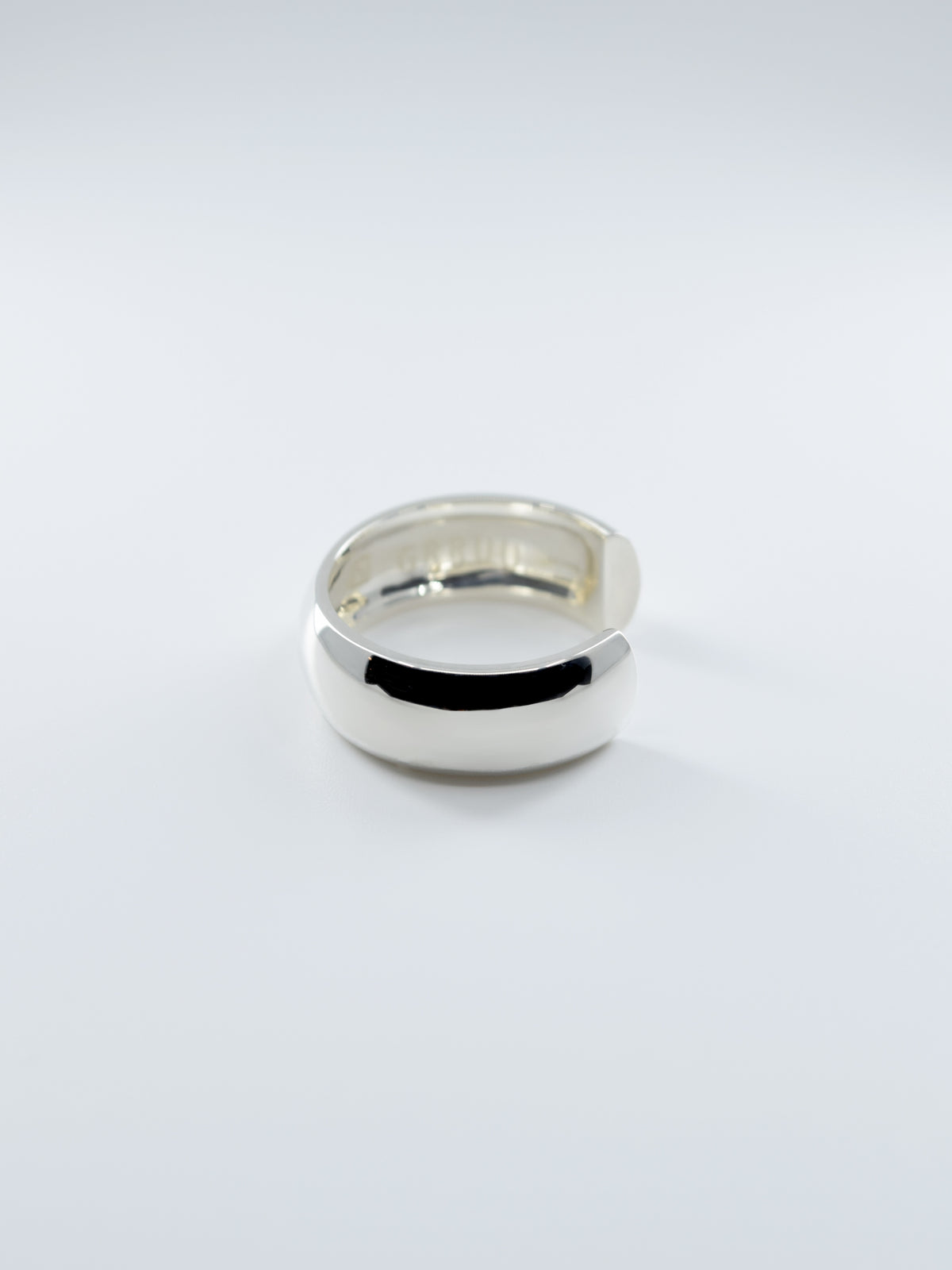 SILVER Intent Loss Dome Wide Ring - JP Size #21-25
