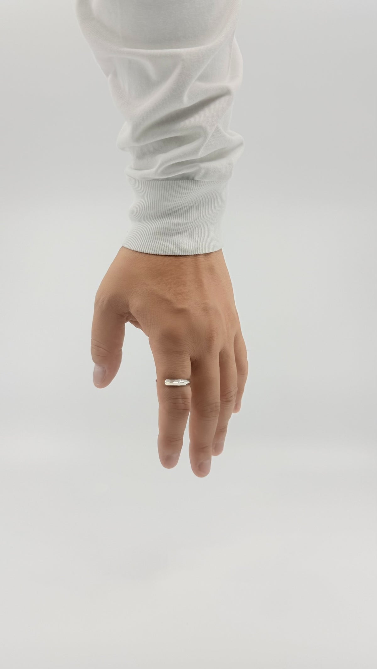 SILVER Intent Loss Edge Ring - JP Size #21-25