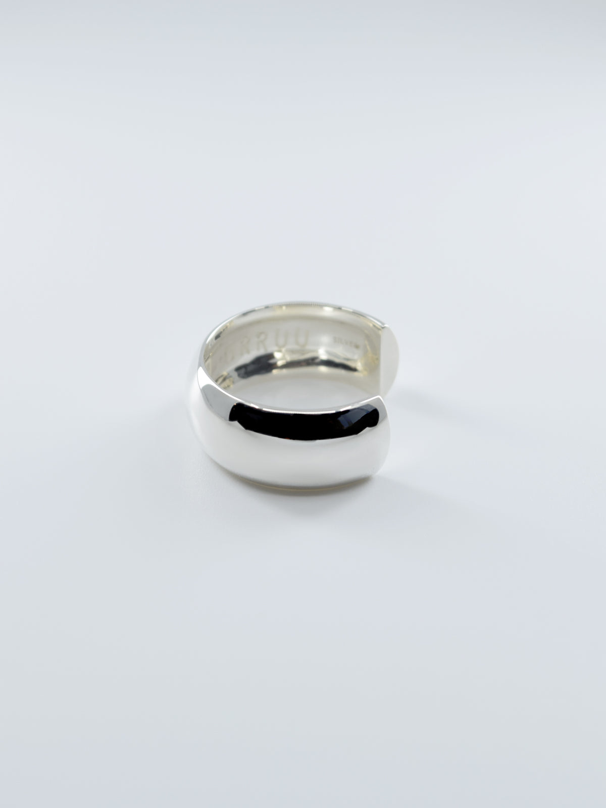 SILVER Intent Loss Dome Wide Ring - JP Size #9-15