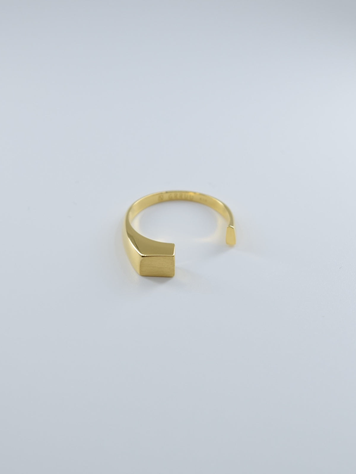 18K Gold Intent Loss Signet Ring 25/100 - JP Size #9-15