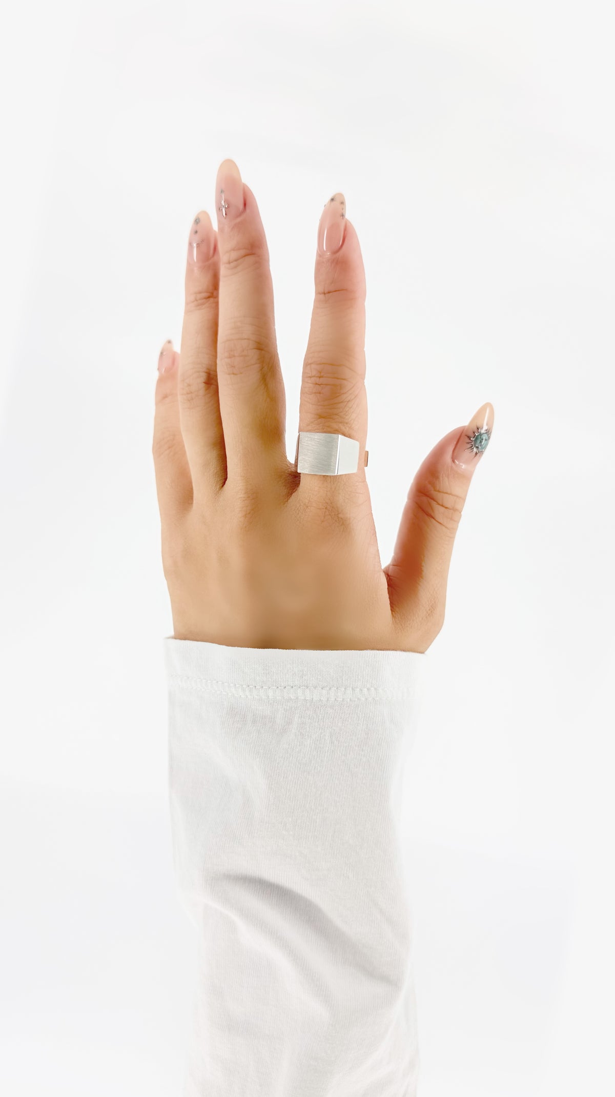 SILVER Intent Loss Signet Ring - JP Size #9-15
