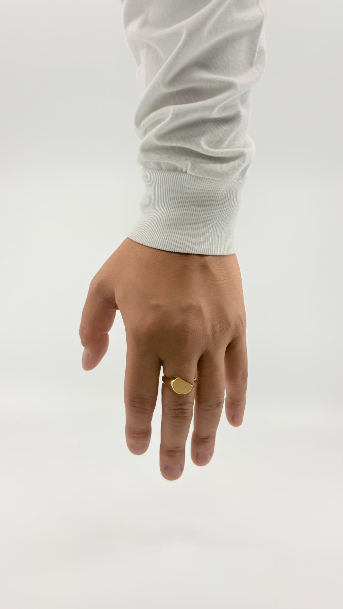 Intent Loss Circle Signet Ring (K18)#21~#25(JP)