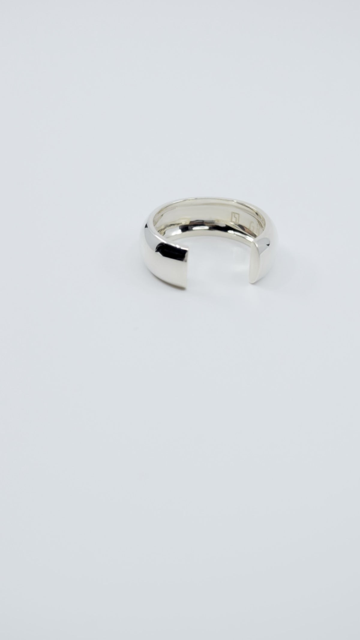 SILVER Intent Loss Dome Wide Ring - JP Size #9-15