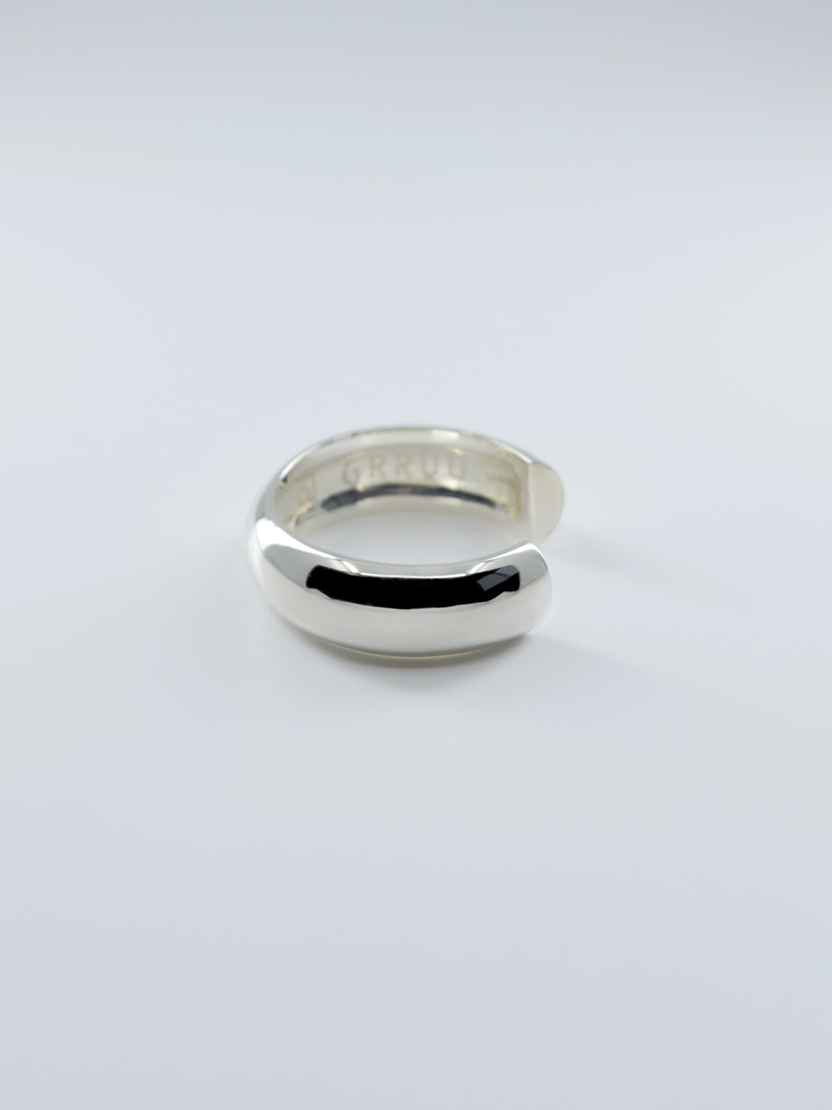 SILVER Intent Loss Dome Narrow Ring - JP Size #9-15