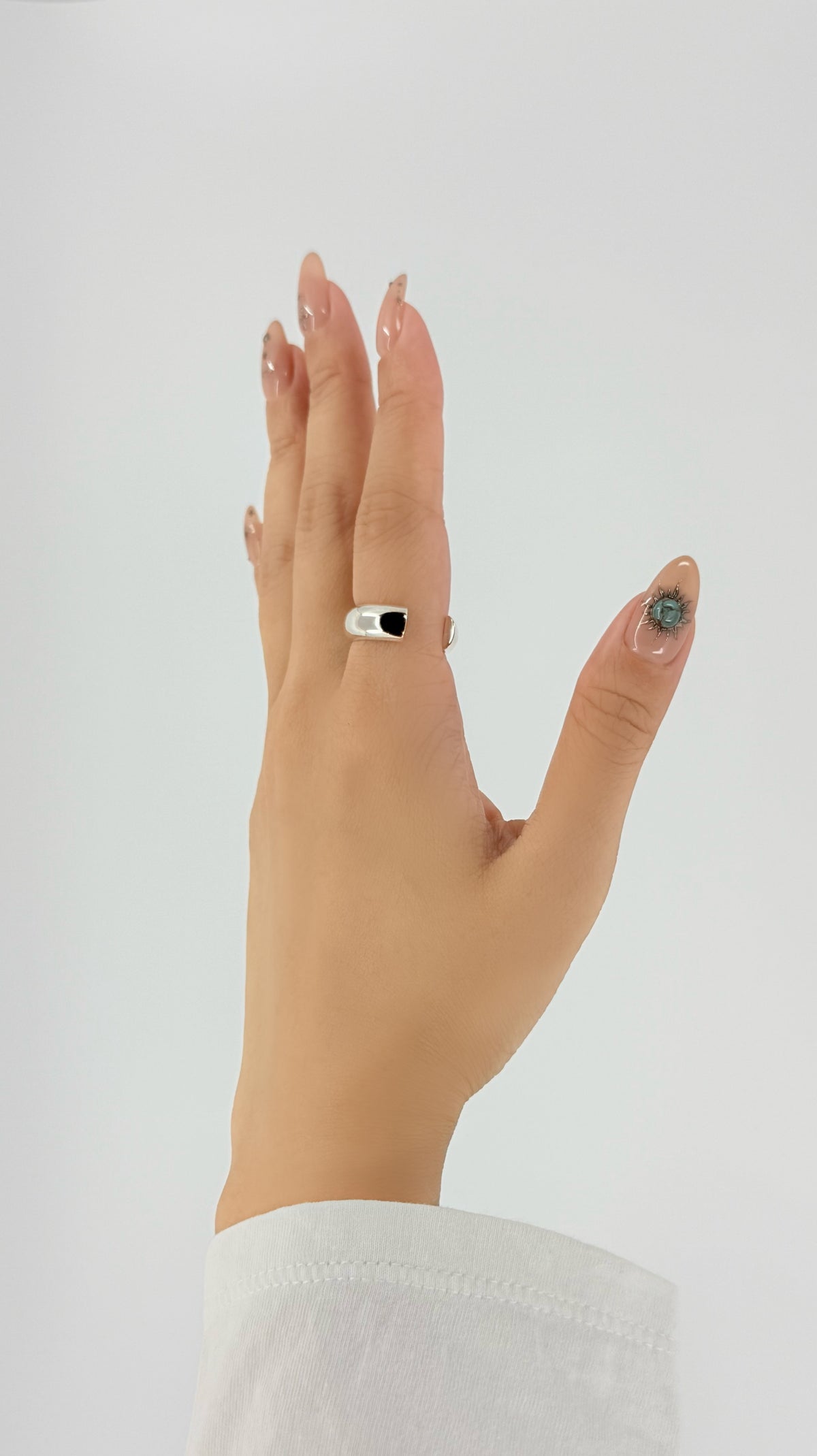 SILVER Intent Loss Dome Narrow Ring - JP Size #9-15