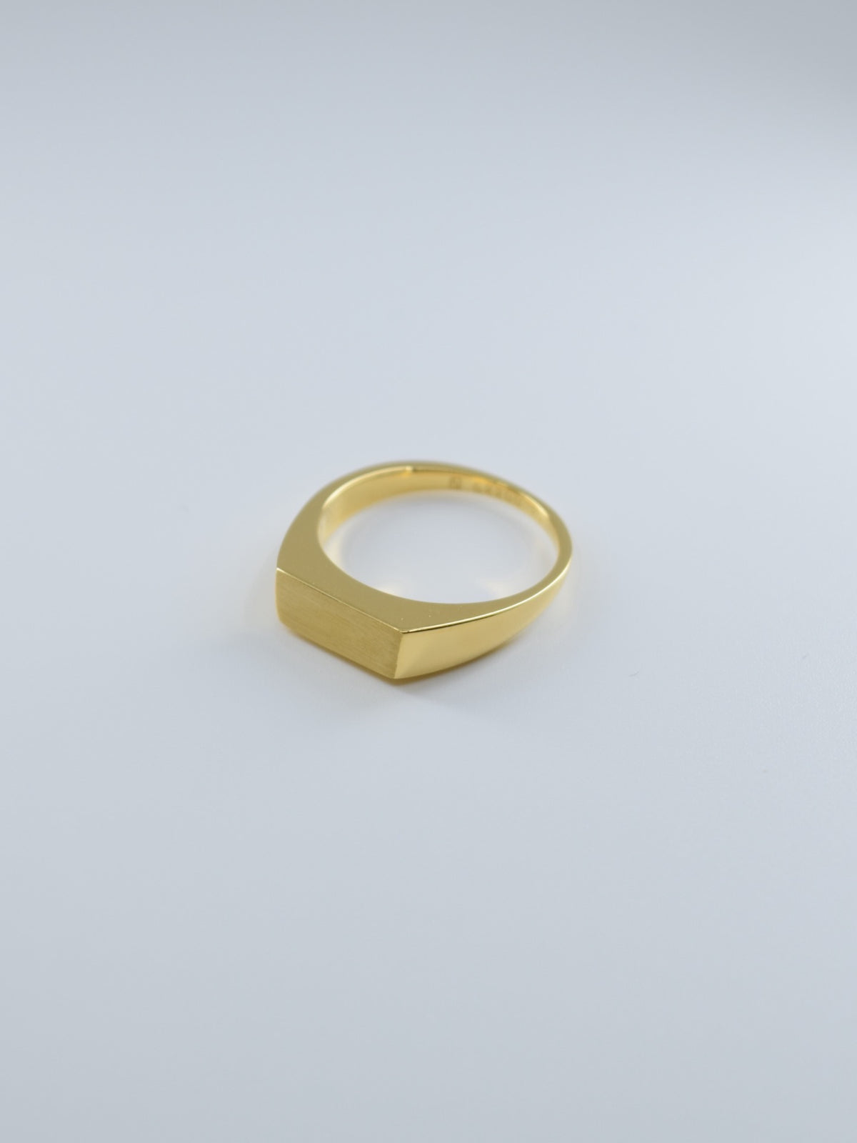 【サンプル貸出専用ページ】18K Goldコーティング Intent Loss Signet Ring 50/100 - JP Size #11