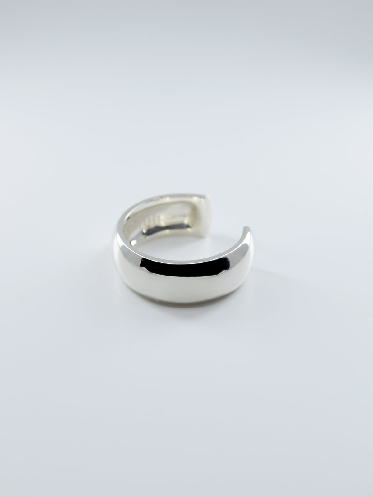 SILVER Intent Loss Dome Wide Ring - JP Size #21-25