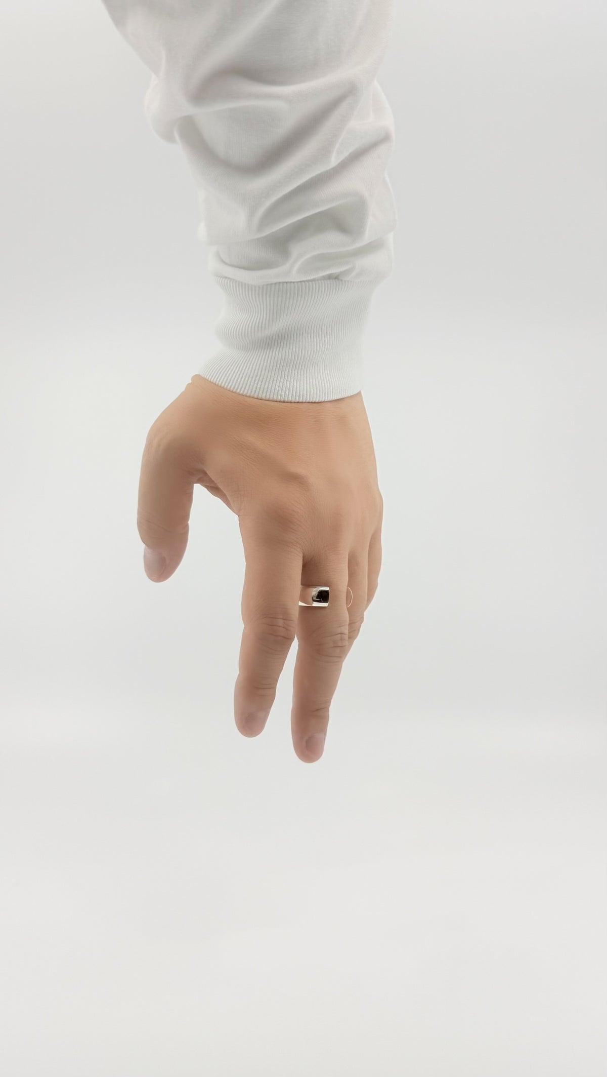 SILVER Intent Loss Dome Wide Ring - JP Size #21-25