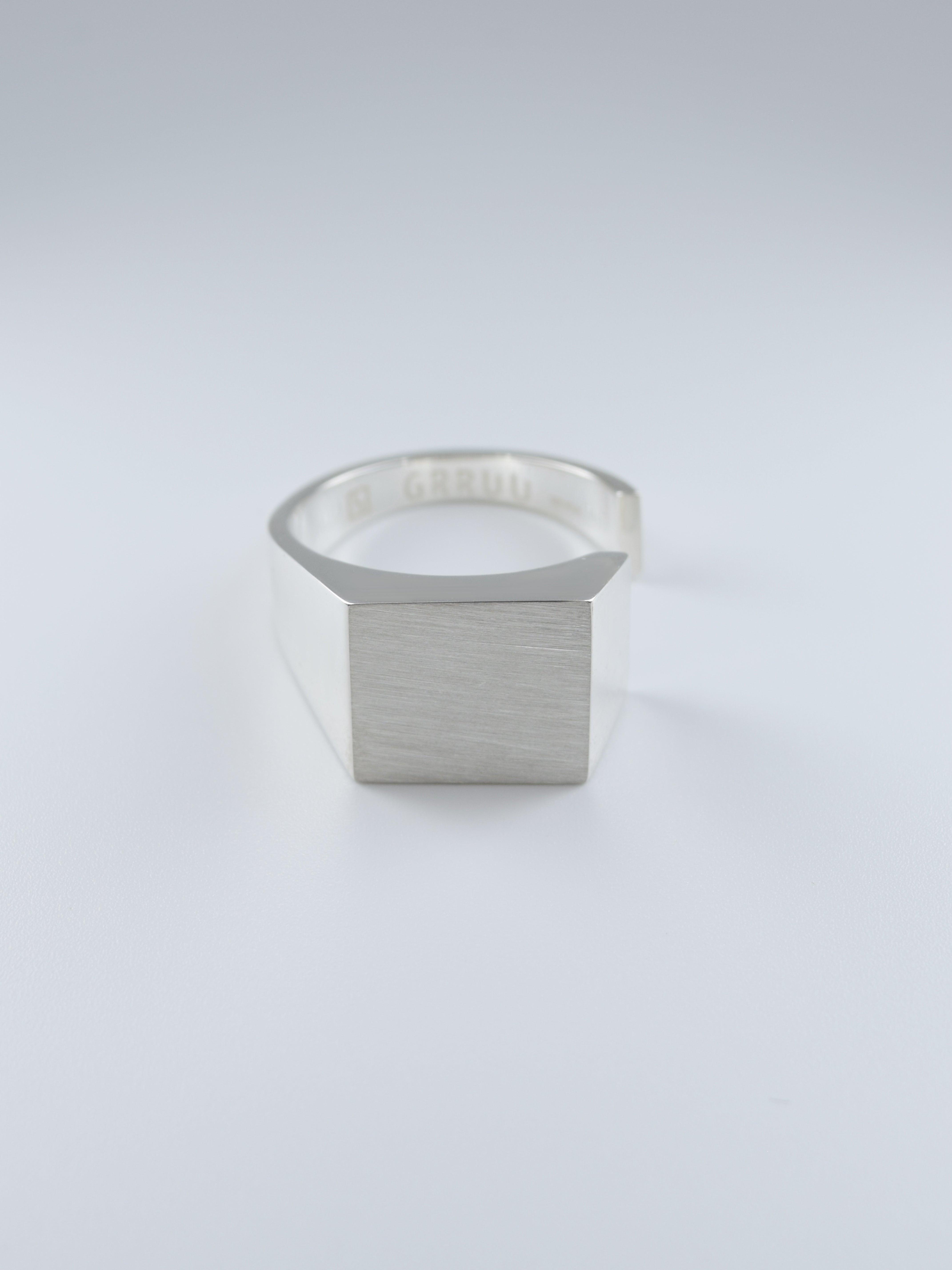 SILVER Intent Loss Signet Ring - JP Size #21-25