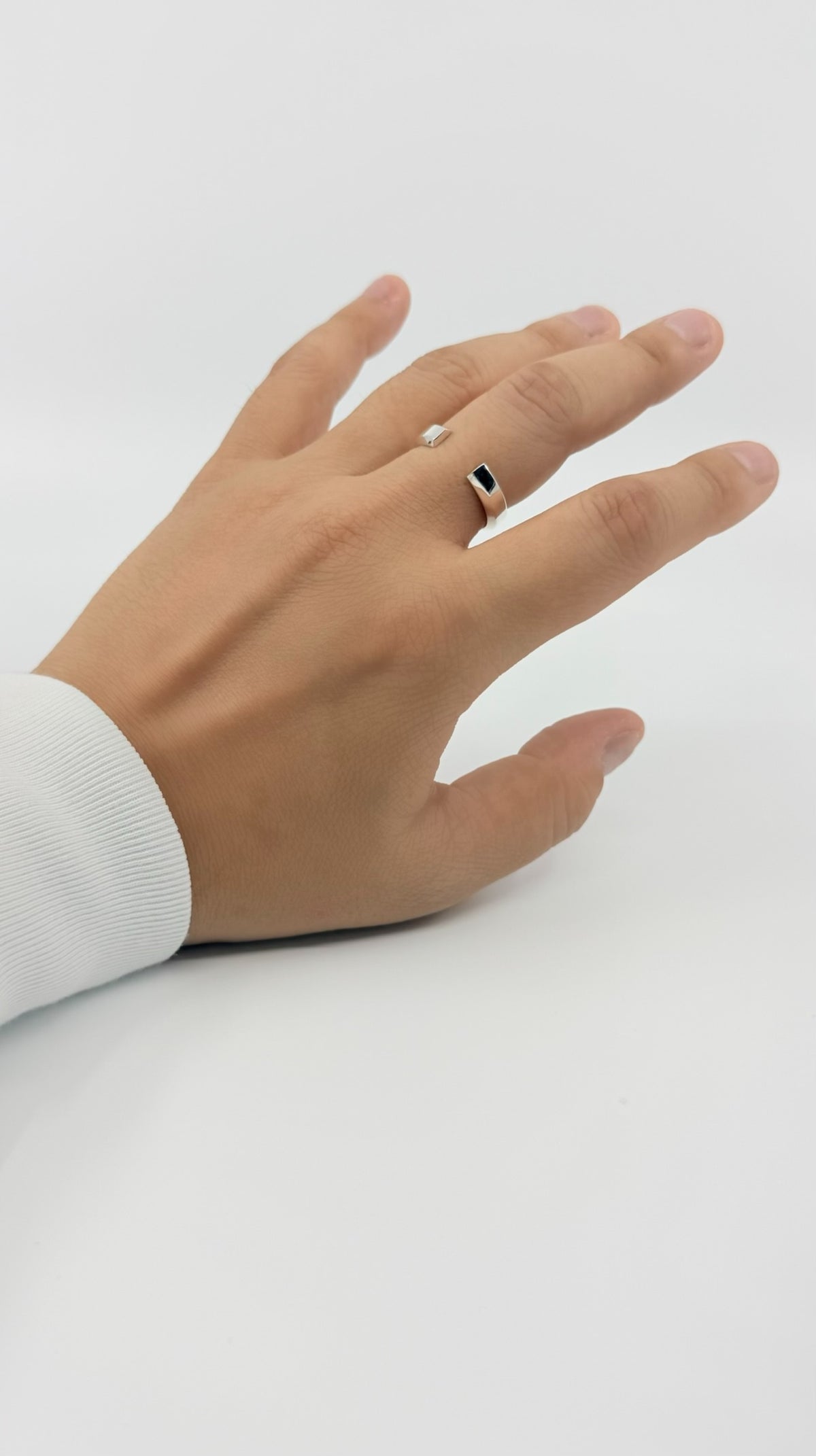 SILVER Intent Loss Ridge Ring - JP Size #21-25