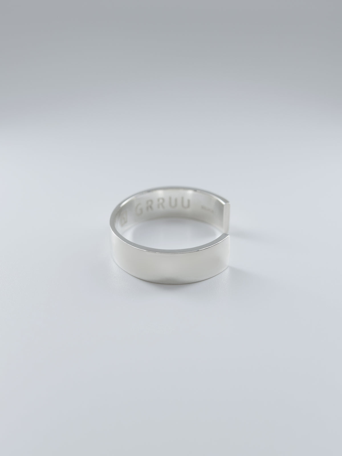 SILVER Intent Loss Flat Narrow Ring - JP Size #21-25