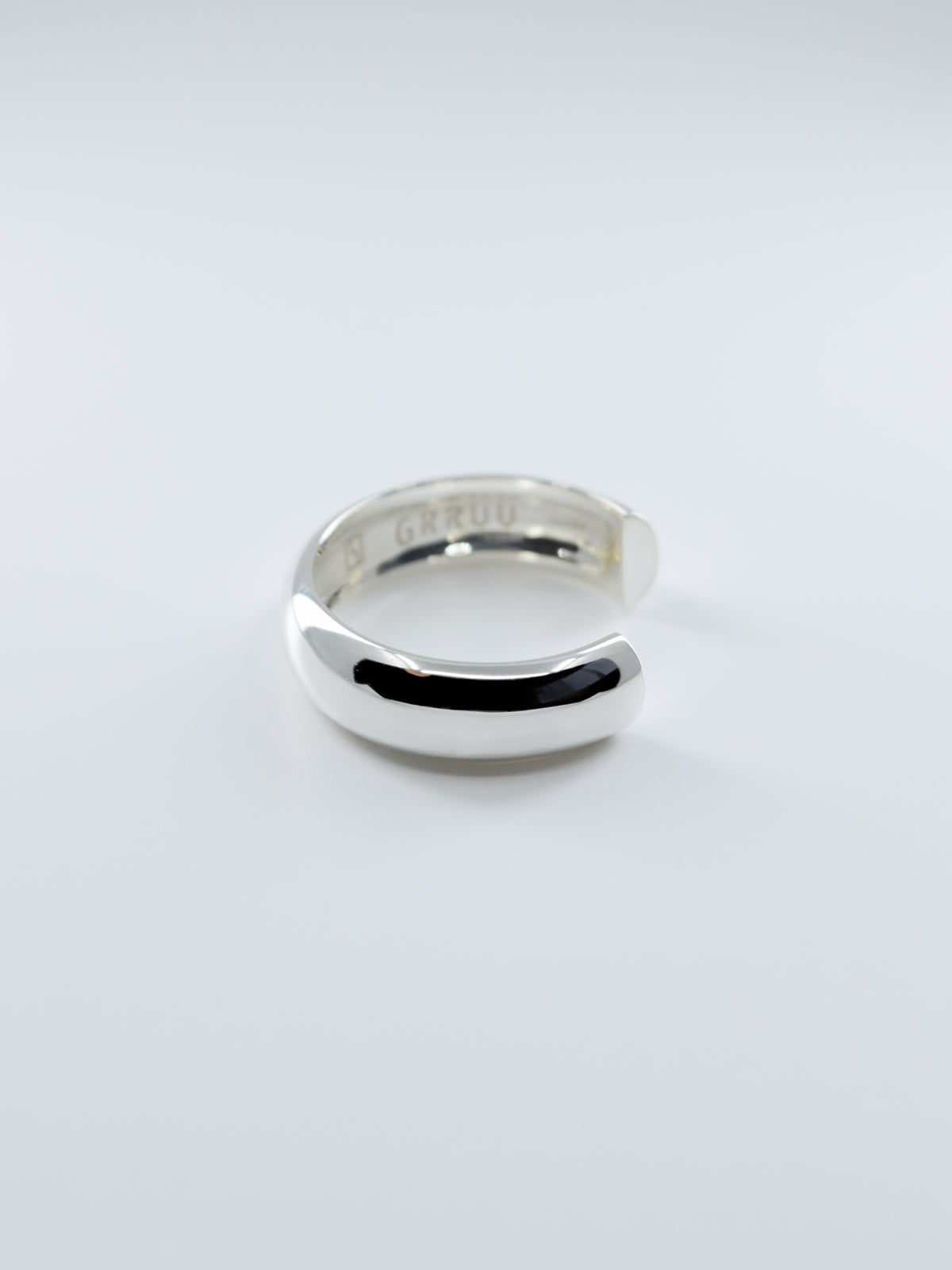 SILVER Intent Loss Dome Narrow Ring - JP Size #21-25