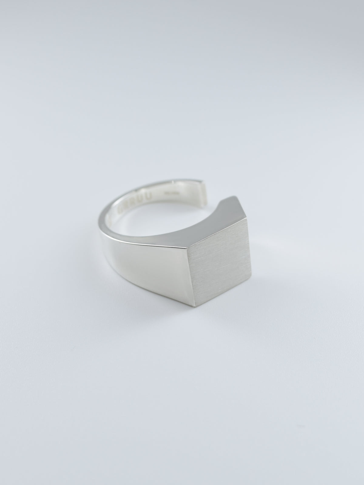 SILVER Intent Loss Signet Ring - JP Size #9-15