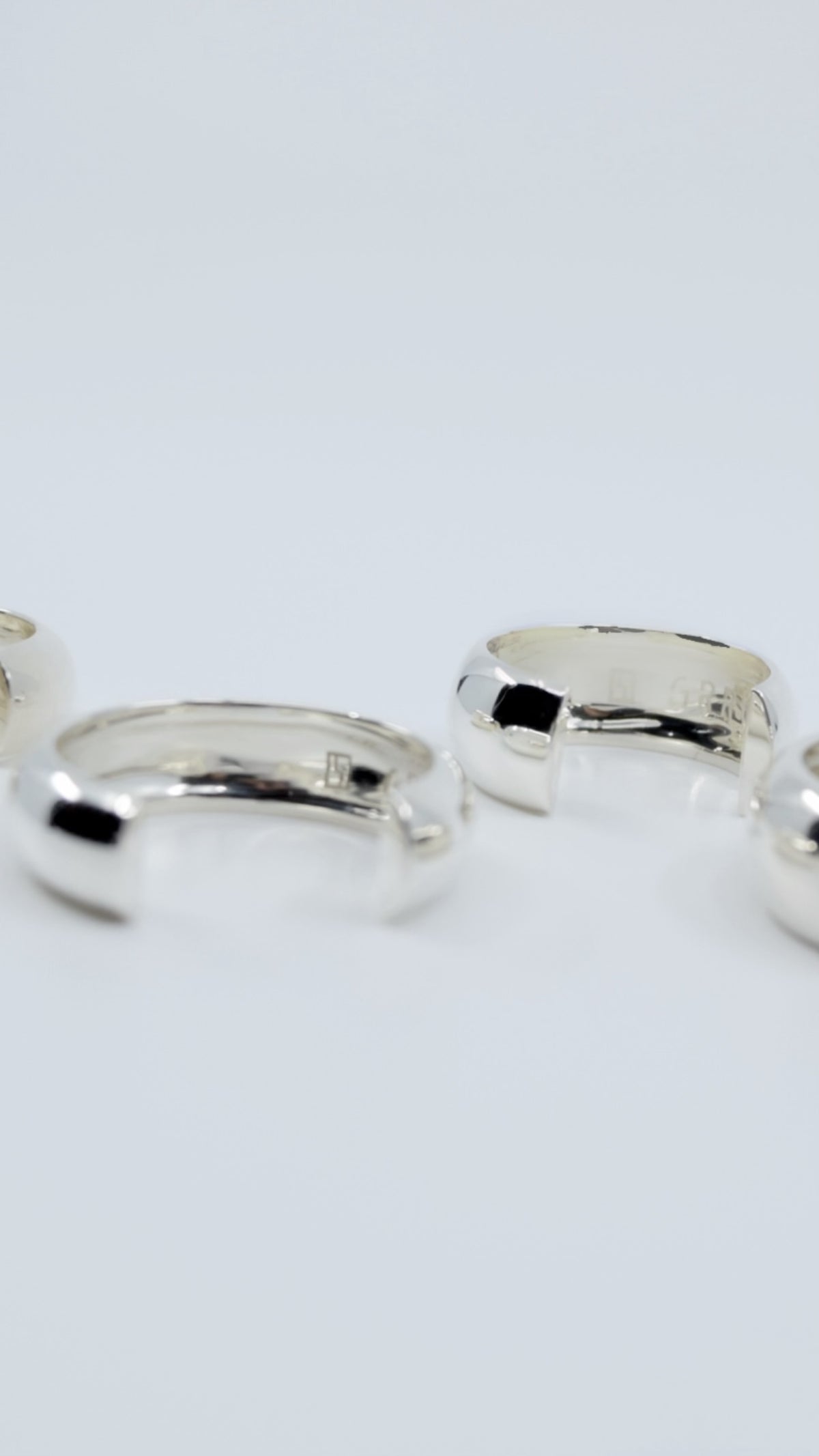 SILVER Intent Loss Dome Narrow Ring - JP Size #9-15