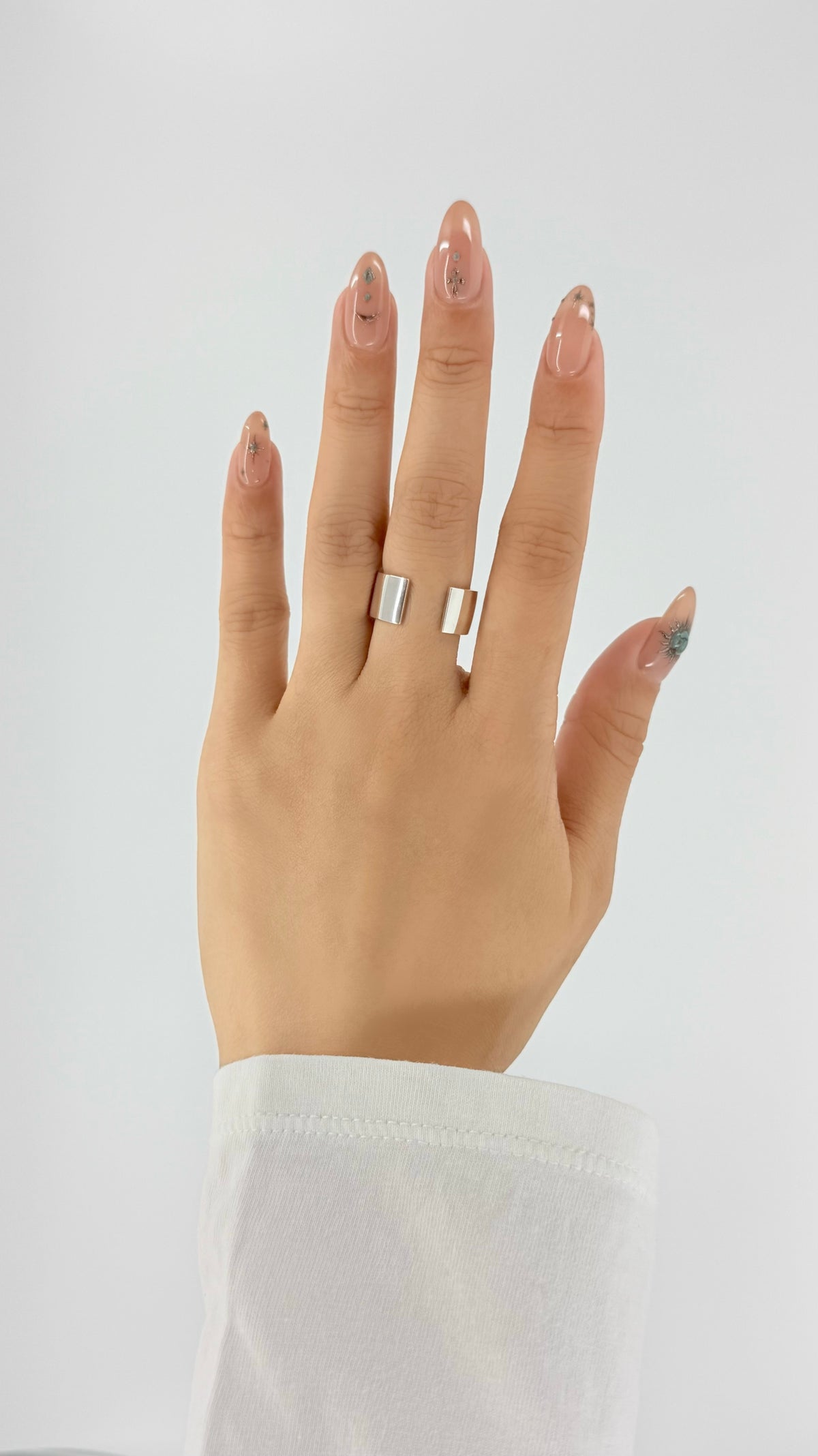 Intent Loss Flat Wide Ring (silver)  #5–#8（US）