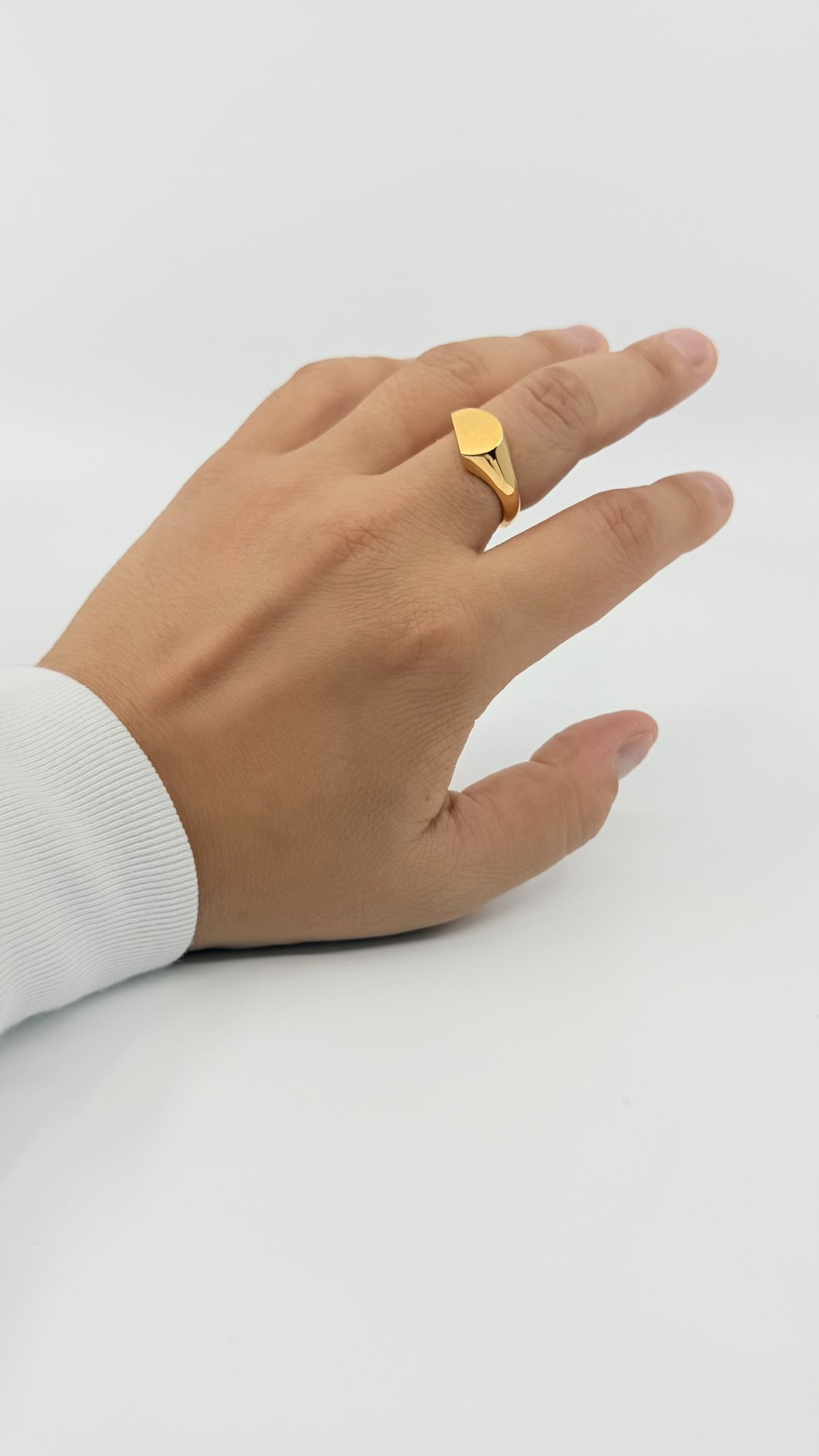 Intent Loss Circle Signet Ring (K18）#21～#25（JP）