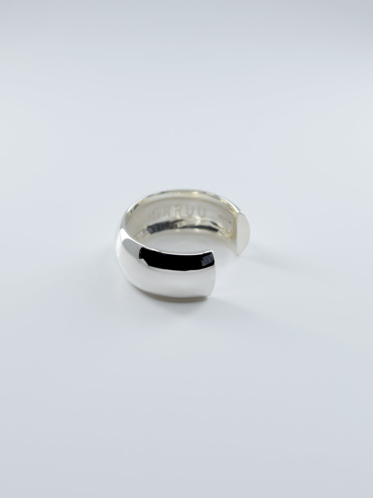 SILVER Intent Loss Dome Wide Ring - JP Size #9-15