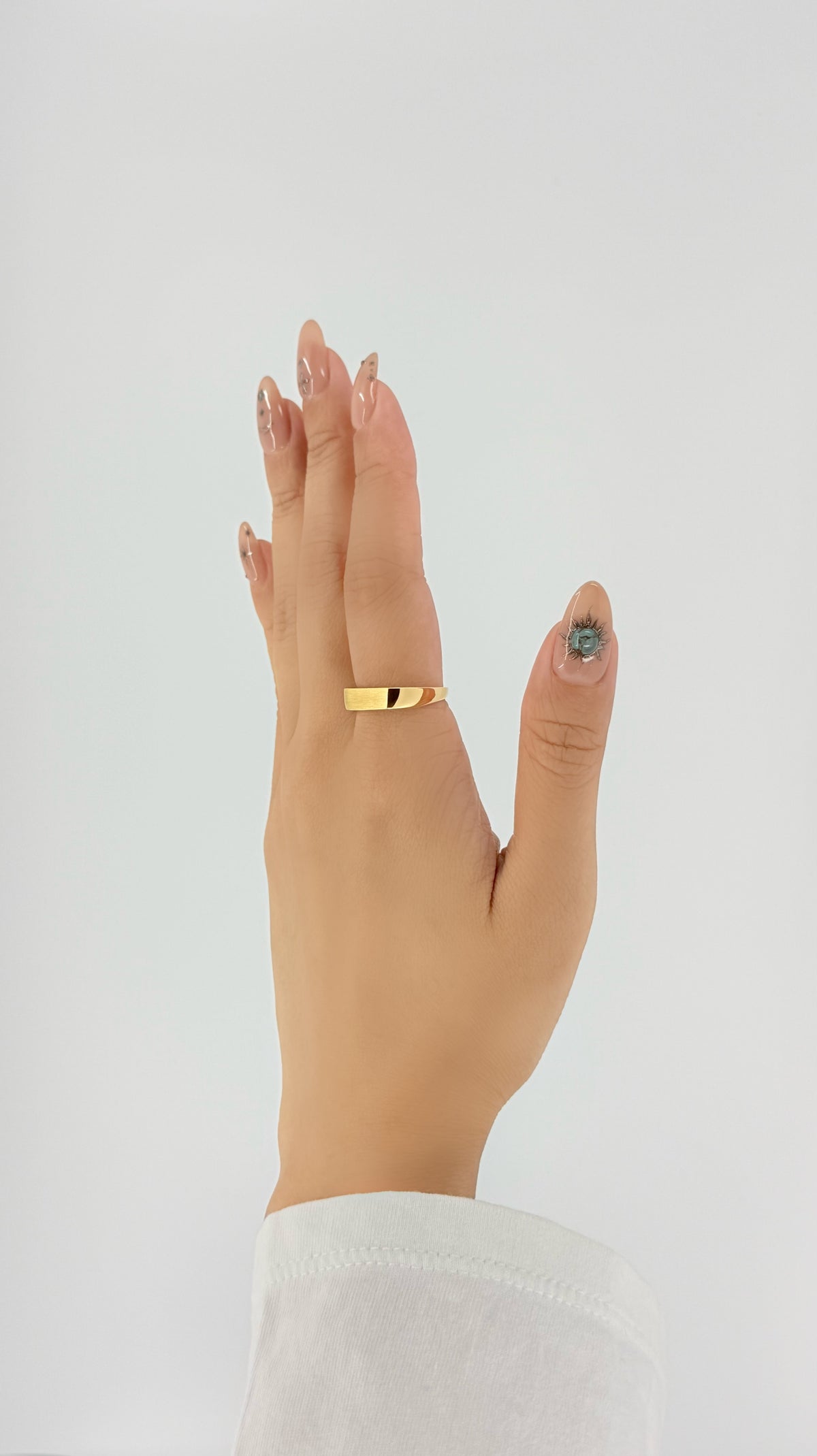 18K Gold Intent Loss Signet Ring 50/100 - JP Size #9-15