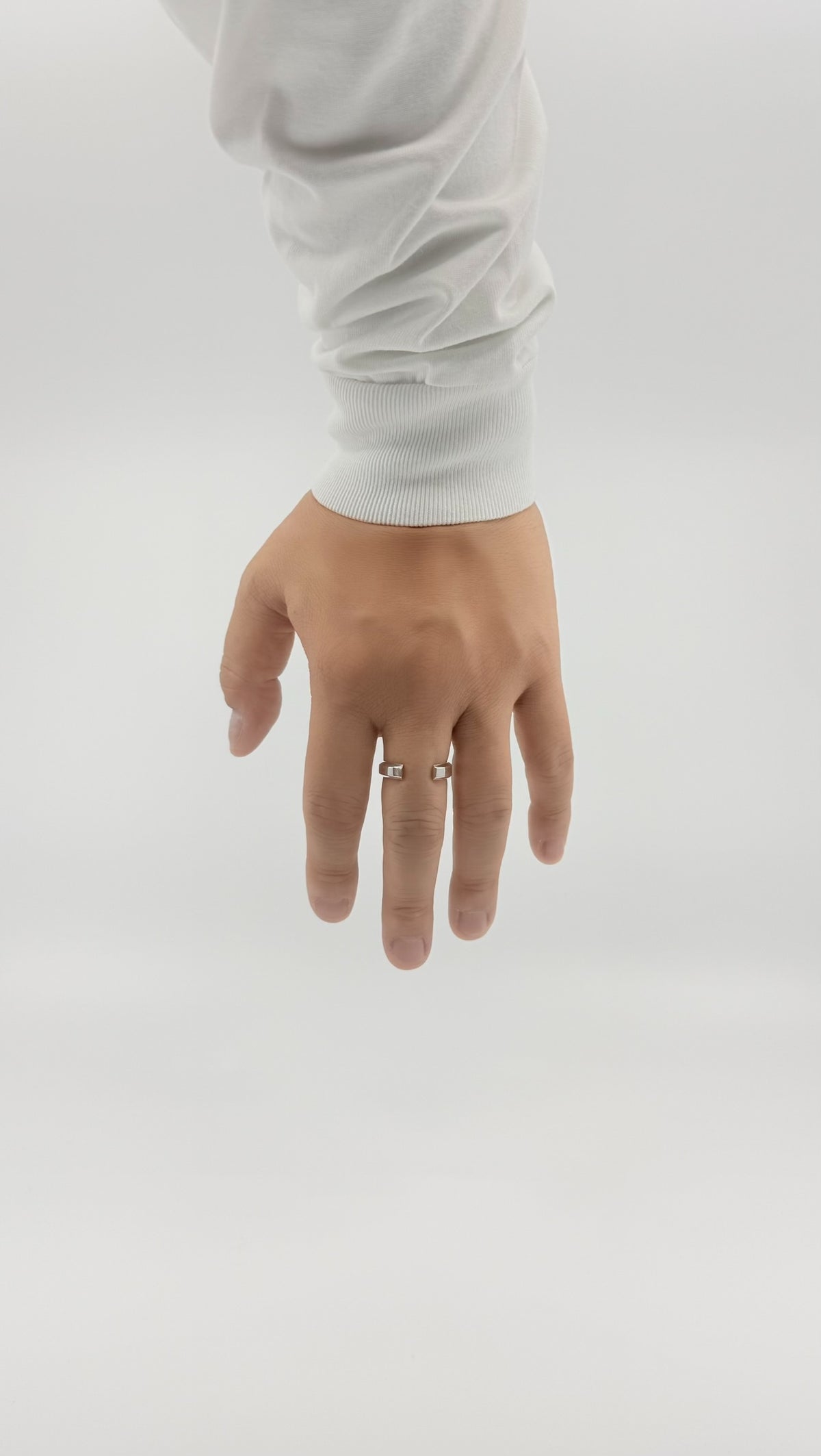 SILVER Intent Loss Ridge Ring - JP Size #21-25