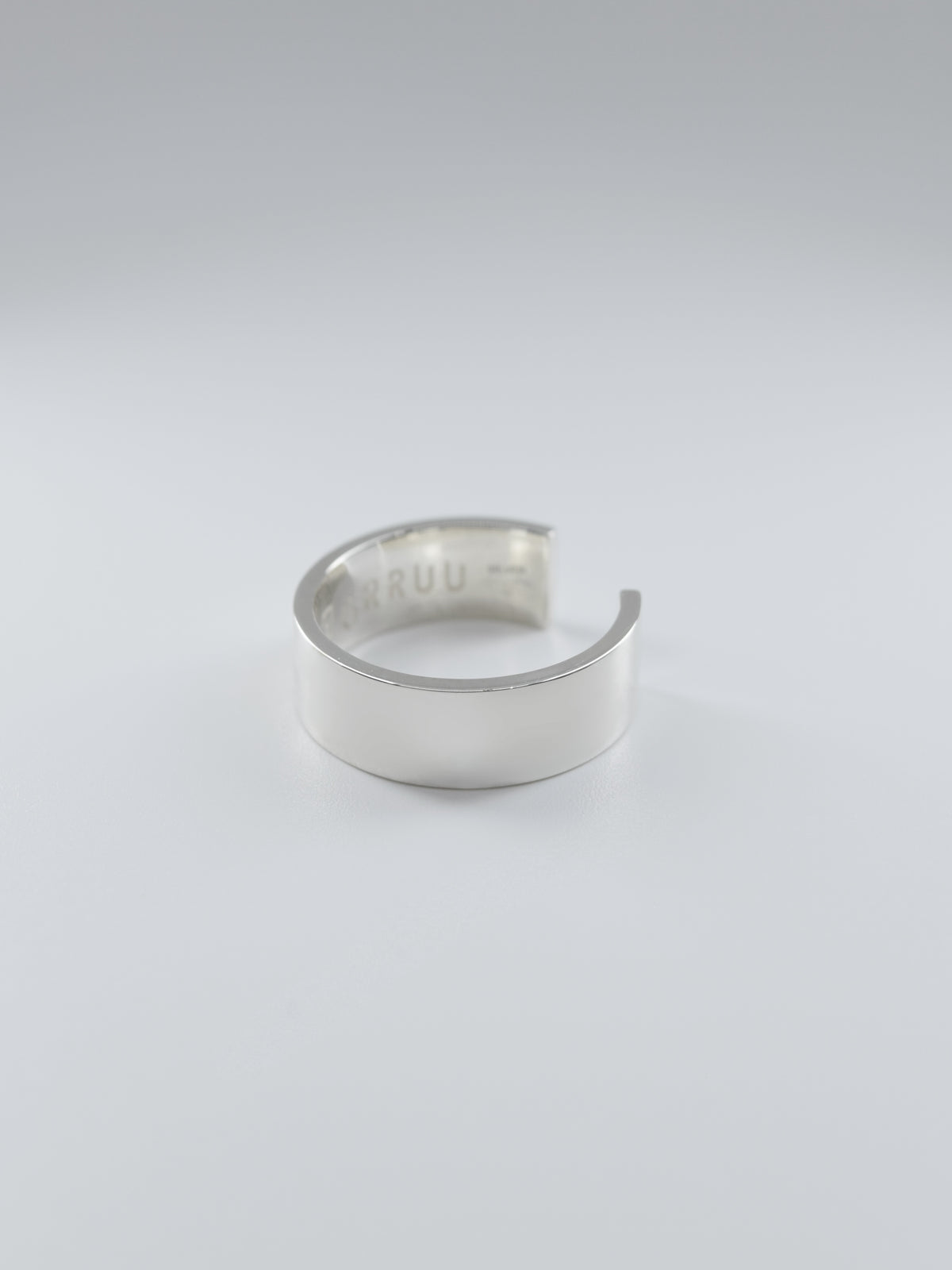 SILVER Intent Loss Flat Narrow Ring - JP Size #9-15