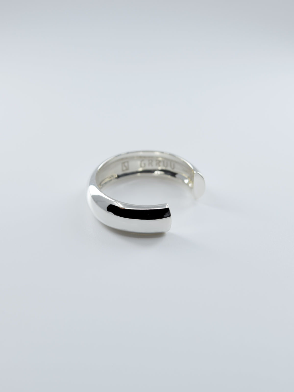 SILVER Intent Loss Dome Narrow Ring - JP Size #21-25