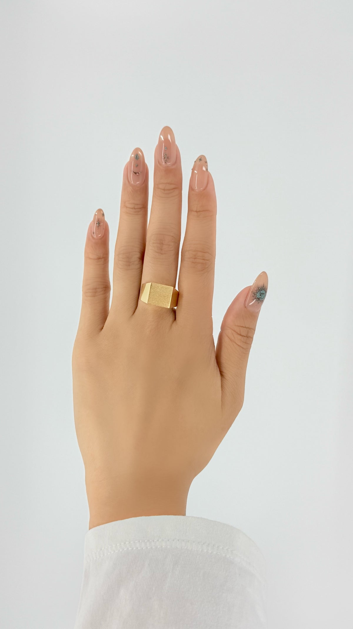 18K Gold Intent Loss Signet Ring - JP Size #9-15