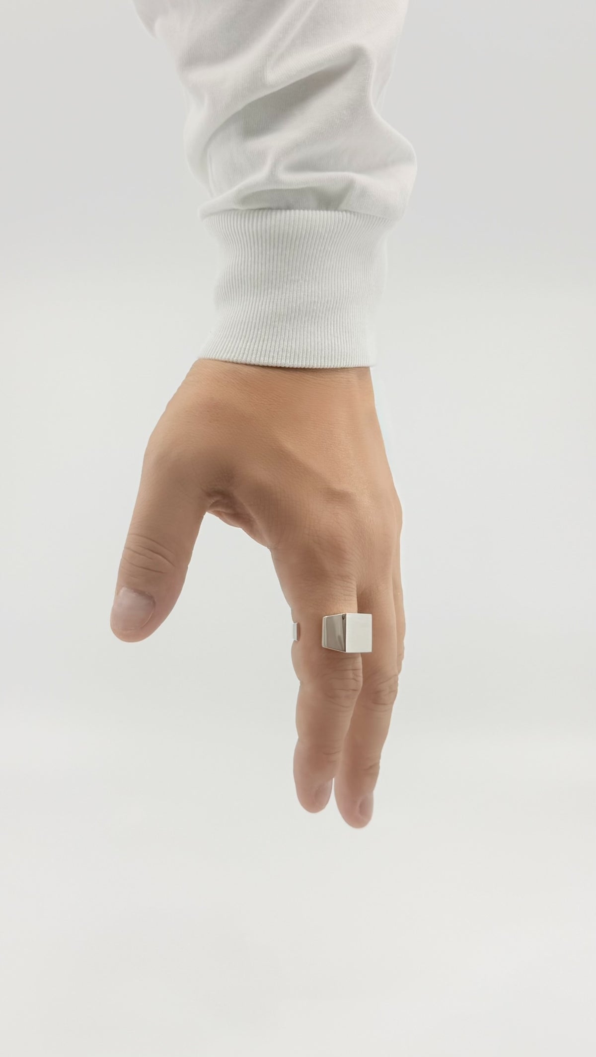SILVER Intent Loss Signet Ring - JP Size #21-25