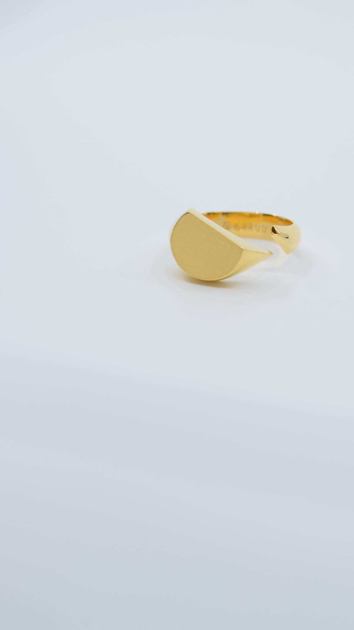 Intent Loss Circle Signet Ring (K18）#21～#25（JP）