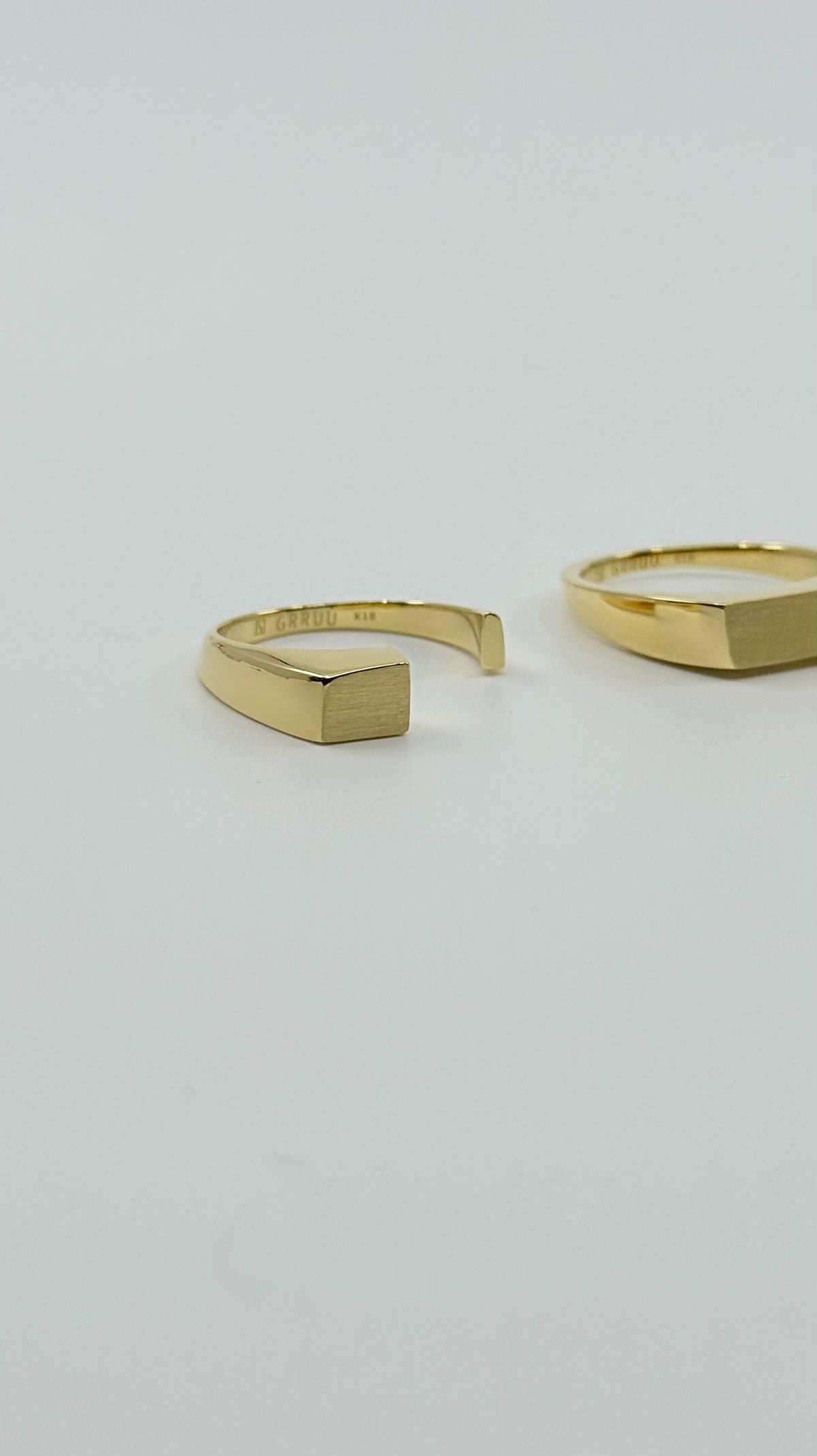 18K Gold Intent Loss Signet Ring 25/100 - JP Size #9-15